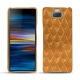 Sony Xperia 10 Plus leather cover - Or Maïa - Couture