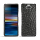 Sony Xperia 10 Plus leather cover - Autruche nero