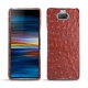Capa em pele Sony Xperia 10 Plus - Autruche ciliegia