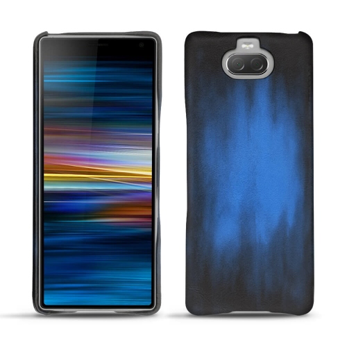 Custodia in pelle Sony Xperia 10 PlusBleu Patine