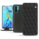Huawei P30 Pro leather case - Noir - Couture ( Nappa - Black ) 
