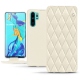 Funda de piel Huawei P30 Pro - Blanc - Couture ( Bologna - White ) 