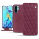Huawei P30 Pro leather case - Prune vintage - Couture