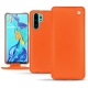 Huawei P30 Pro leather case - Orange fluo