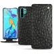 Lederschutzhülle Huawei P30 Pro - Autruche nero