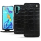 Lederschutzhülle Huawei P30 Pro - Crocodile nero