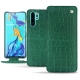Funda de piel Huawei P30 Pro - Crocodile pino