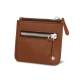Zipper money wallet - Marron ( Nappa - Pantone 1615C ) 