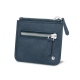 Zipper money wallet - Jean vintage ( Roughtcut - Pantone 285U  ) 