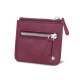 Zipper money wallet - Prune vintage ( Pantone 512C ) 