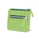 Zipper money wallet - Vert olive - Couture ( Nappa - Pantone 578U ) 