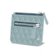 Porta-moedas com fecho-éclair - Bleu ciel - Couture ( Nappa - Pantone 277C ) 