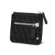 Zipper money wallet - Negre poudro - Couture