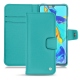 Huawei P30 Pro leather case - Bleu fluo