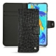Huawei P30 Pro leather case - Autruche nero