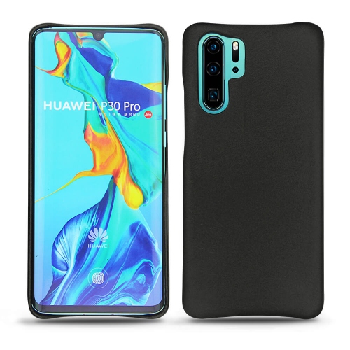 Huawei P30 Pro leather cover - Noir ( Nappa - Black ) 