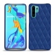 Coque cuir Huawei P30 Pro - Bleu océan - Couture ( Nappa - Pantone 293C ) 