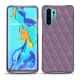 Coque cuir Huawei P30 Pro - Lilas - Couture ( Nappa - Pantone 2645U ) 