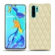 Huawei P30 Pro leather cover - Ivoire - Couture ( Sleek P C12 - White ) 