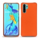Huawei P30 Pro leather cover - Orange fluo