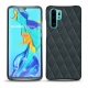 Coque cuir Huawei P30 Pro - Blu marino - Couture