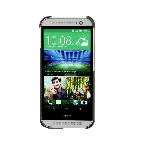 Lederschutzhülle Housse cuir HTC One M8 - Noir ( Nappa - Black ) 
