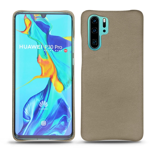 Capa em pele Huawei P30 ProDarboun sabla ( Pantone #BCB1A1 )