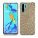 Capa em pele Huawei P30 Pro - Autruche desert