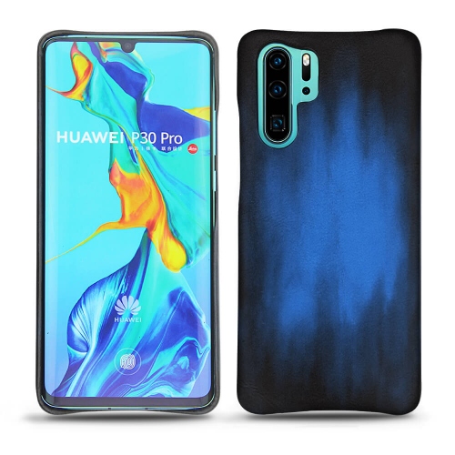 Custodia in pelle Huawei P30 ProBleu Patine