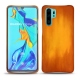 Huawei P30 Pro leather cover - Orange Patine