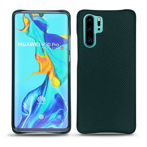 Capa em pele Huawei P30 ProVert séduisant ( Pantone #1d3c34 ) 