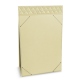 Porta-menu da tavolo A5 - Beige - Couture ( Nappa - Pantone 7502C ) 
