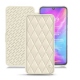 Housse cuir Xiaomi Mi 9 - Blanc - Couture ( Bologna - White ) 