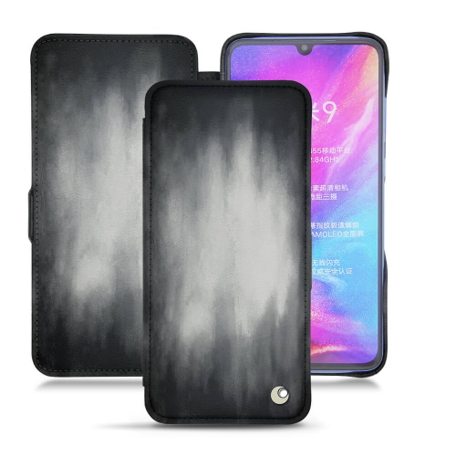 Housse et Coque de luxe en cuir pour Xiaomi Mi 9Gris Patine