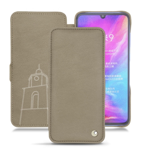 Housse et Coque de luxe en cuir pour Xiaomi Mi 9Darboun sabla ( Pantone #BCB1A1 )