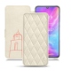 Xiaomi Mi 9 leather case - Blanc escumo - Couture