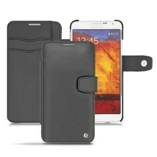 Samsung Galaxy Note 3 Neo leather case - Noir ( Nappa - Black ) 