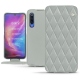 Capa em pele Xiaomi Mi 9 - Gris - Couture ( Nappa - Pantone W428C ) 