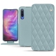 Capa em pele Xiaomi Mi 9 - Bleu ciel - Couture ( Nappa - Pantone 277C ) 