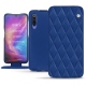 Capa em pele Xiaomi Mi 9 - Bleu océan - Couture ( Nappa - Pantone 293C ) 