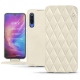 Xiaomi Mi 9 leather case - Blanc escumo - Couture