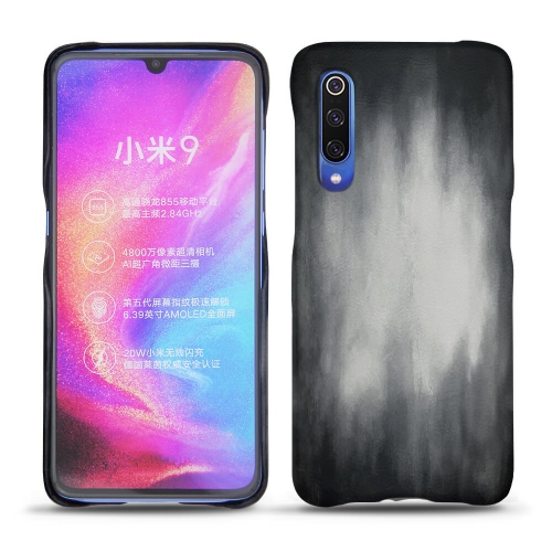 Funda de piel Xiaomi Mi 9Gris Patine