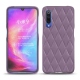Xiaomi Mi 9 leather cover - Lilas - Couture ( Nappa - Pantone 2645U ) 