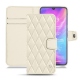 Housse cuir Xiaomi Mi 9 - Blanc - Couture ( Bologna - White ) 