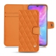 Custodia in pelle Xiaomi Mi 9 - Orange - Couture ( Nappa - Pantone 1495U ) 