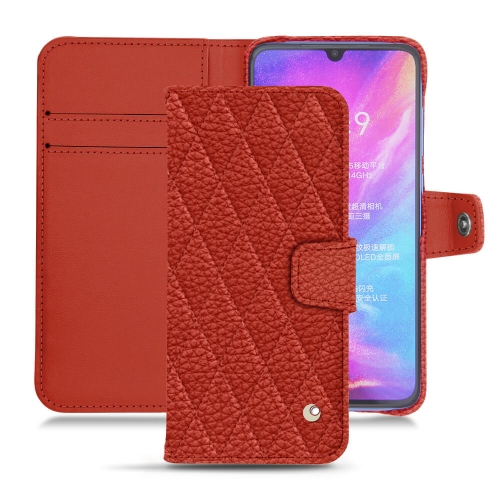 Funda de piel Xiaomi Mi 9Papaye - Couture ( Pantone #b54317 ) 