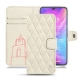 Housse cuir Xiaomi Mi 9 - Blanc escumo - Couture