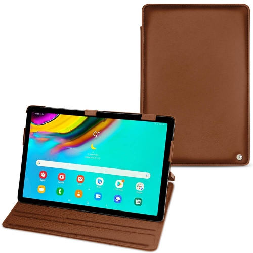 Housse cuir Samsung Galaxy Tab S5e : Protection sur mesure pour tablette sur NoreveMarron ( Nappa - Pantone #8B4720 ) 