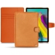 Samsung Galaxy Tab S5e leather case - Mandarine vintage ( Pantone 165C ) 