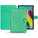 Housse cuir Samsung Galaxy Tab S5e - Menthe vintage ( Pantone 562C ) 